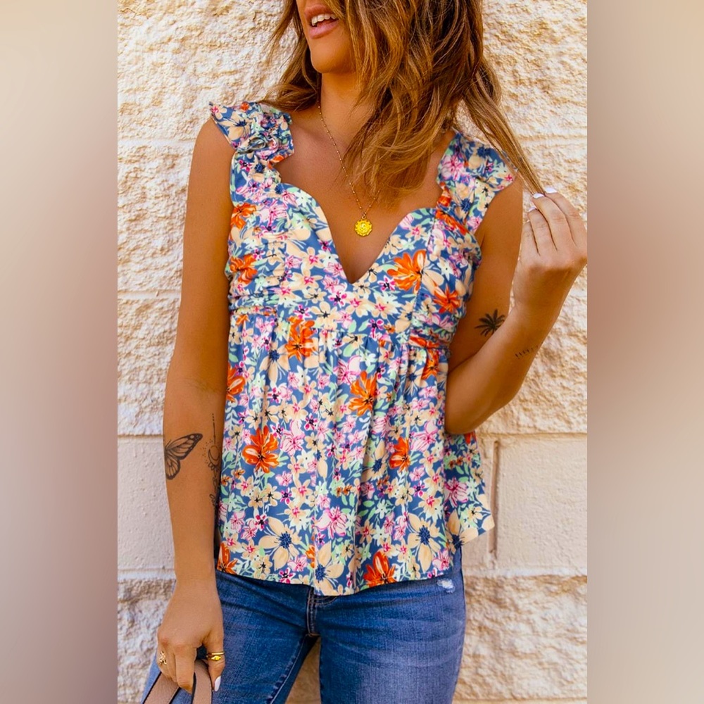 Floral babydoll Top